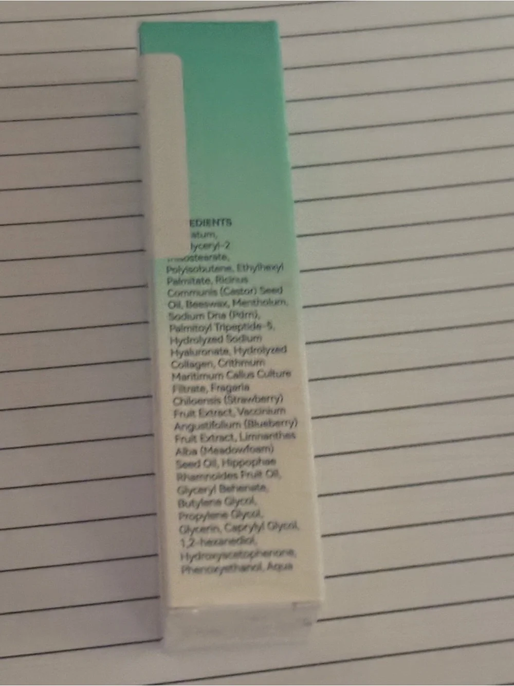 PDRN Collagen Peptide Lip Serum - Mint/White